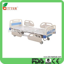 Cama de hospital manual de 3 funciones con los carriles laterales de los PP cama de hospital infantil